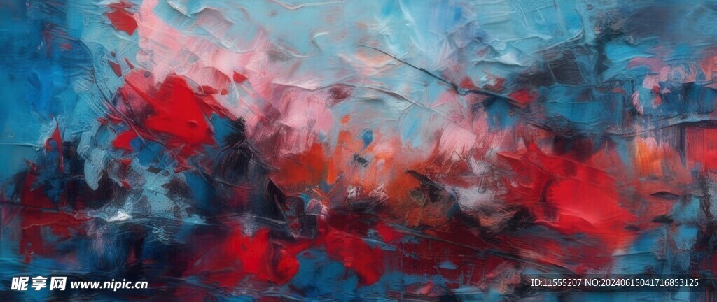 创意多彩抽象油彩绘画背景