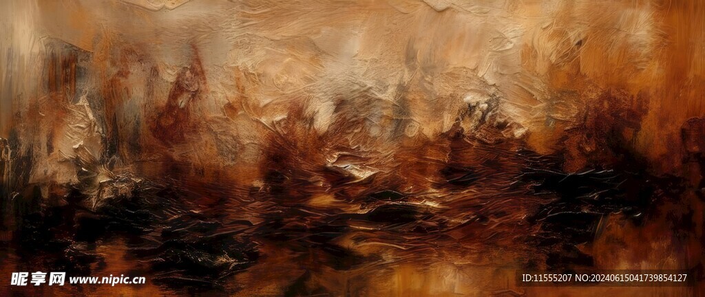 创意多彩抽象油彩绘画背景