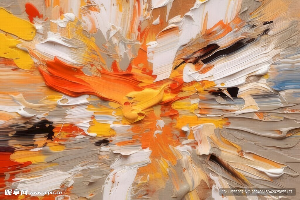 创意多彩抽象油彩绘画背景