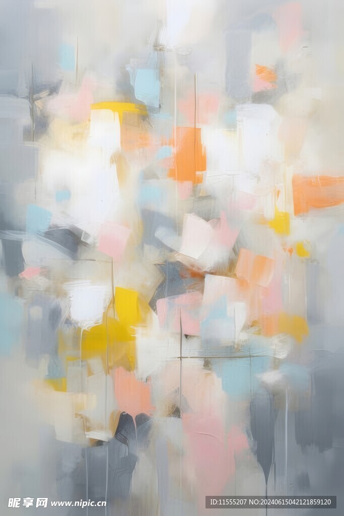 创意多彩抽象油彩绘画背景