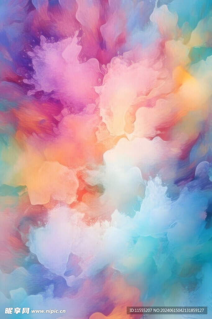 创意多彩抽象油彩绘画背景