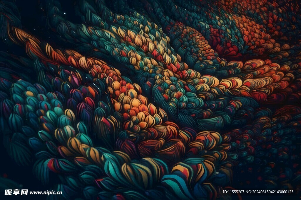 创意多彩抽象油彩绘画背景