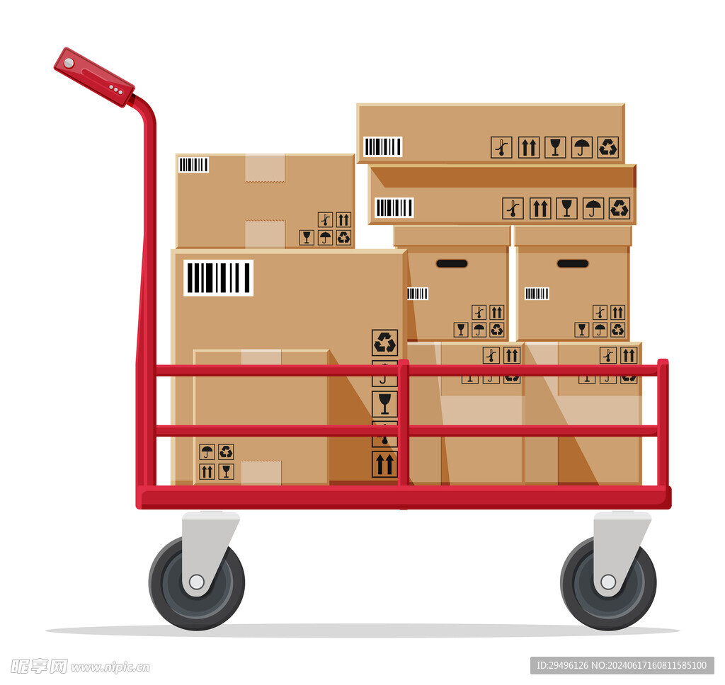 卡通超市货架车