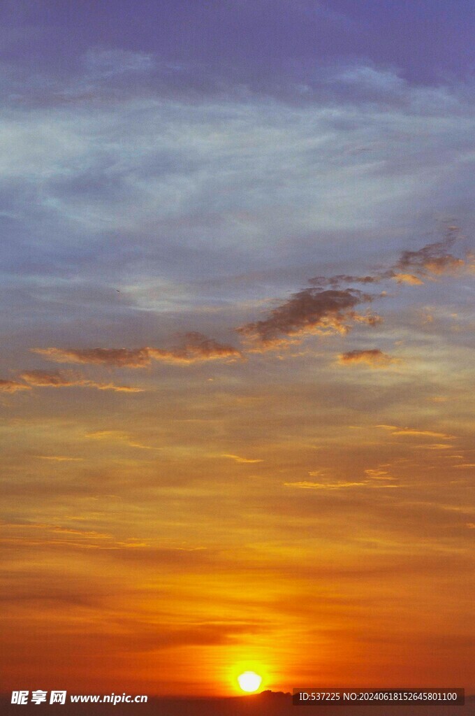 日落烧云