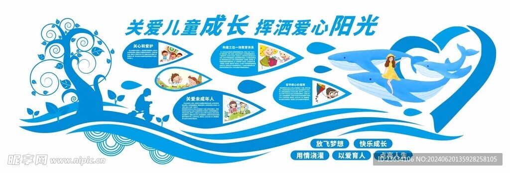 关爱儿童文化墙图片