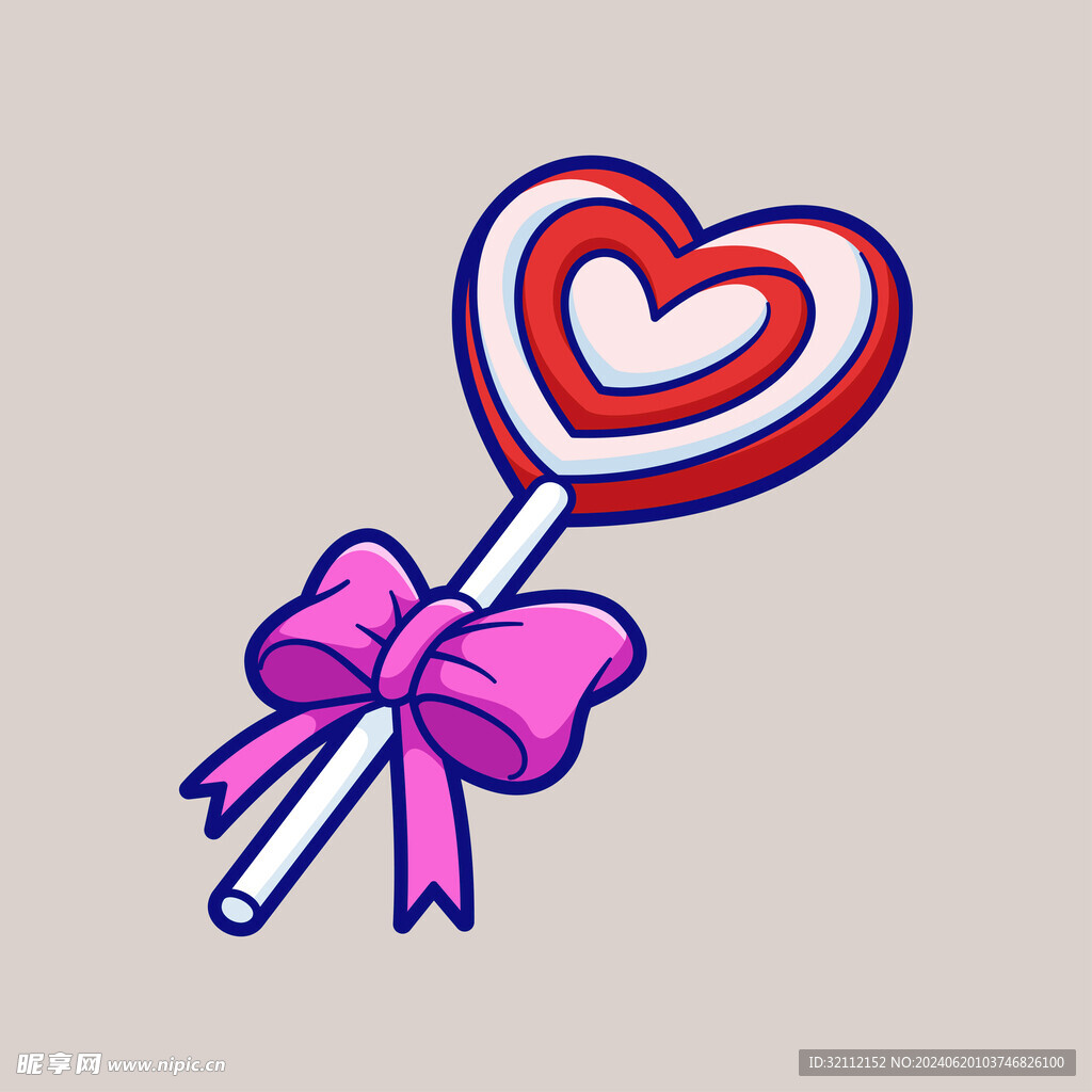 矢量卡通棒棒糖