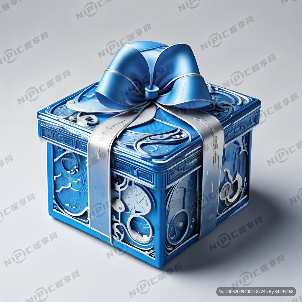 中秋礼盒 科技感 蓝色