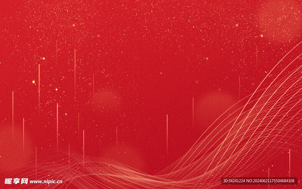 红色海报展板年会背景