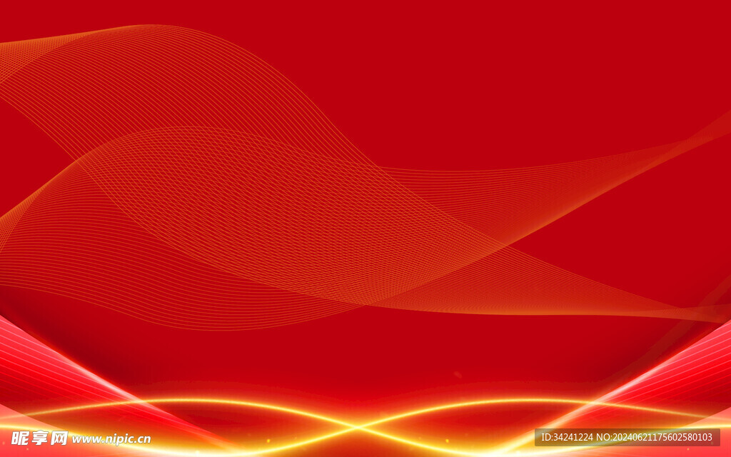 红色海报展板年会背景