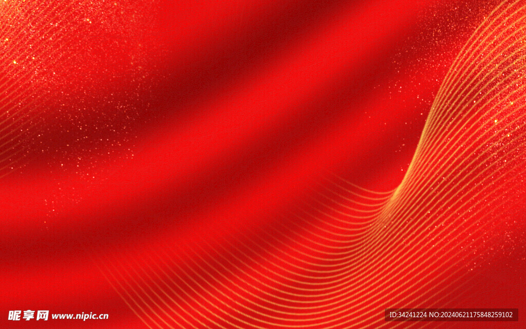 红色海报展板年会背景