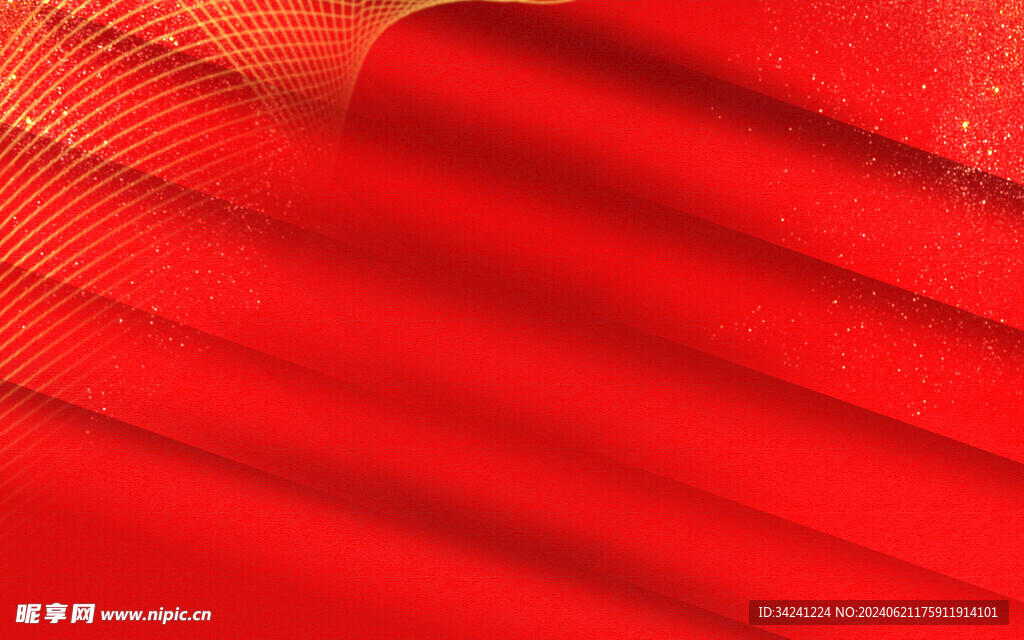 红色海报展板年会背景