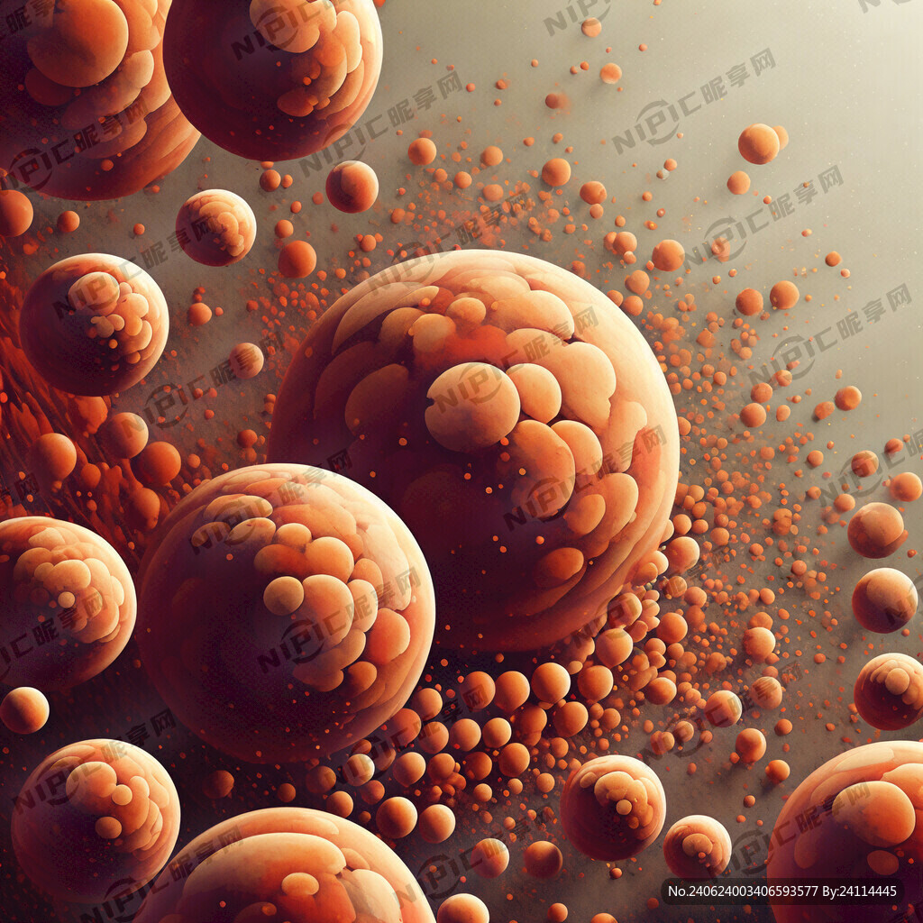 几何图  红色 橙色圆