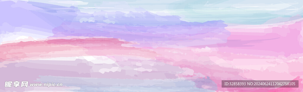 紫色水彩水墨背景