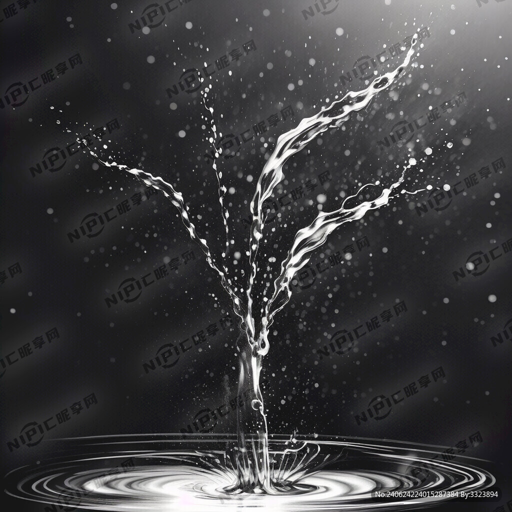 飞舞的水花 简笔画