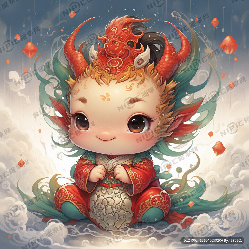 龙宝宝 可爱 梦幻