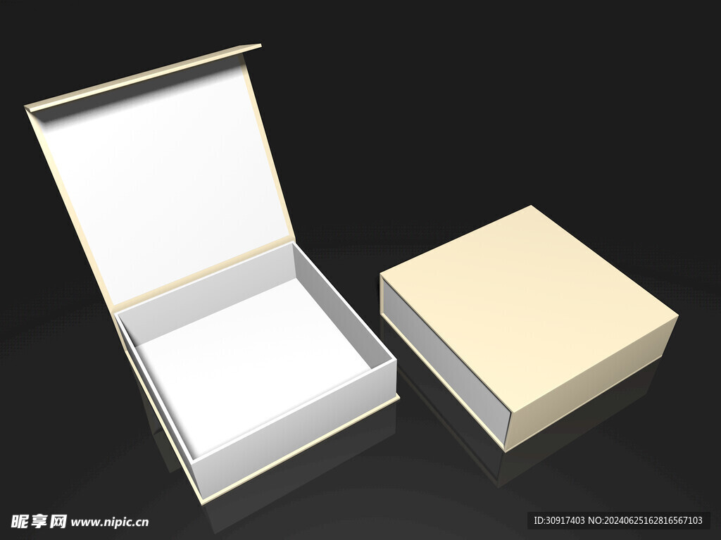 书本盒模型效果图