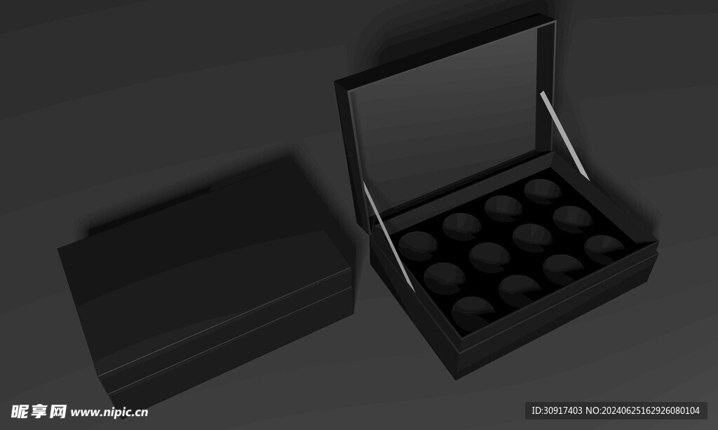 黑色茶叶包装盒