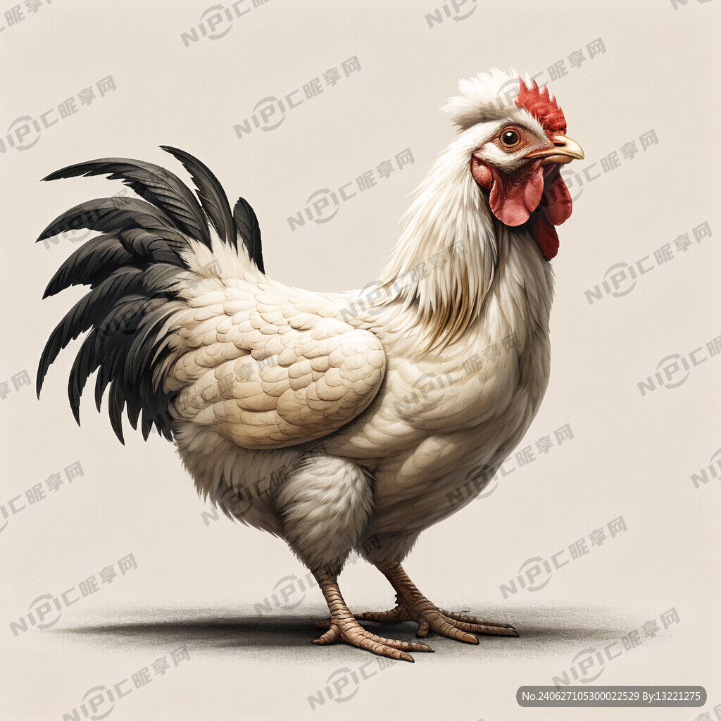 文昌鸡 一只文昌鸡 活鸡