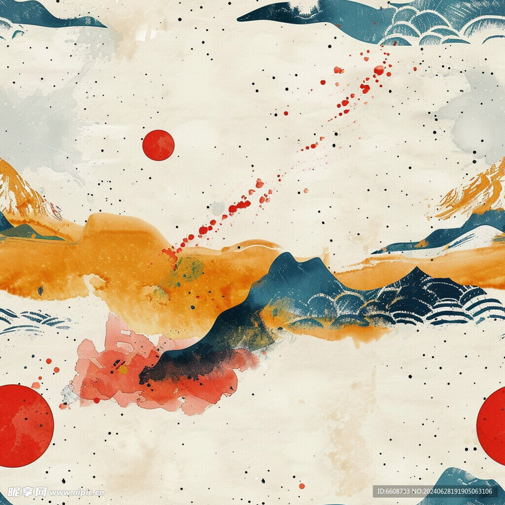 风景画日式风格背景