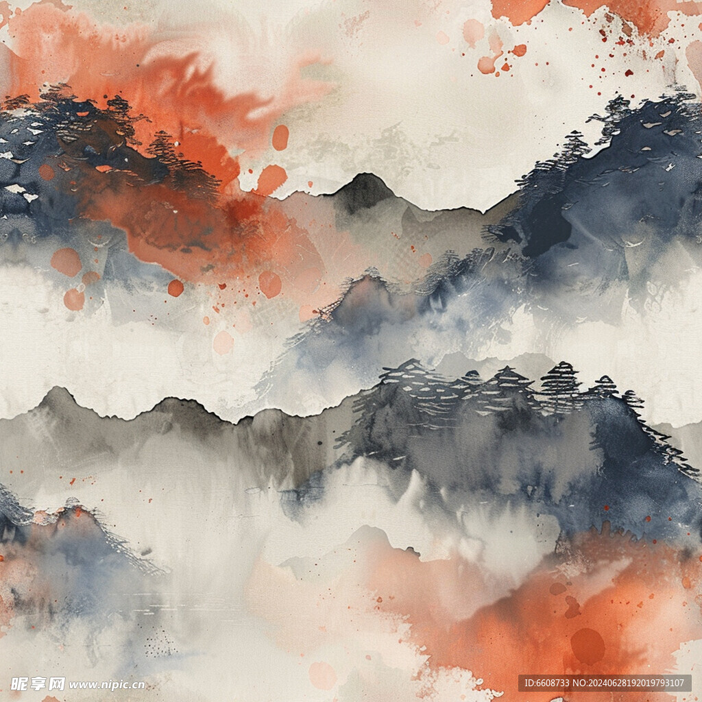 风景画日式风格背景