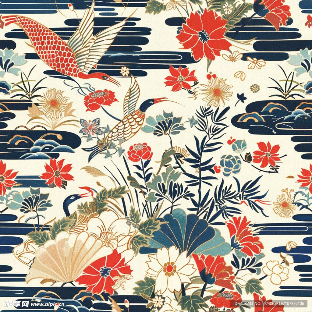 风景画日式风格背景