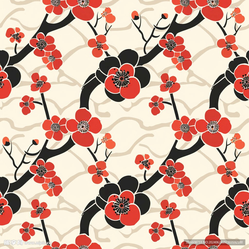 花朵日式风格背景