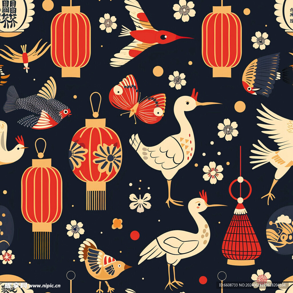 日式风格背景素材