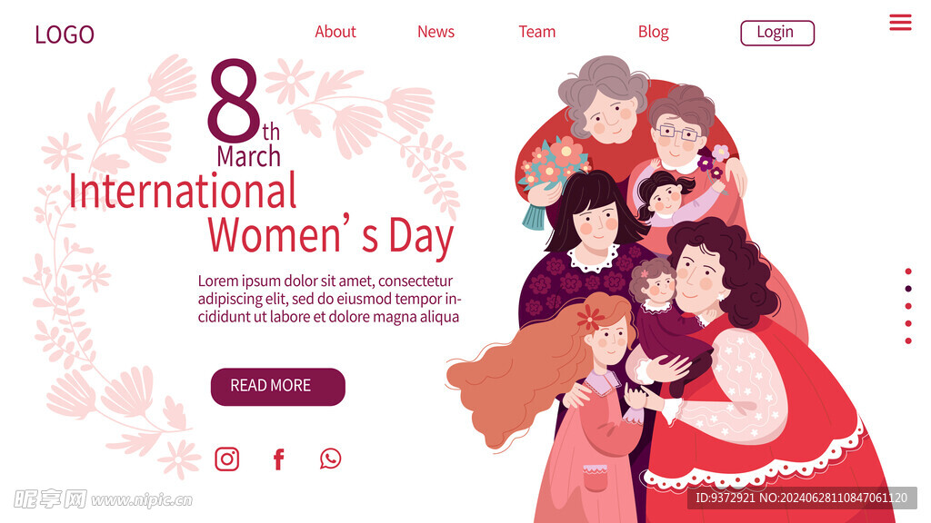 创意妇女节宣传海报