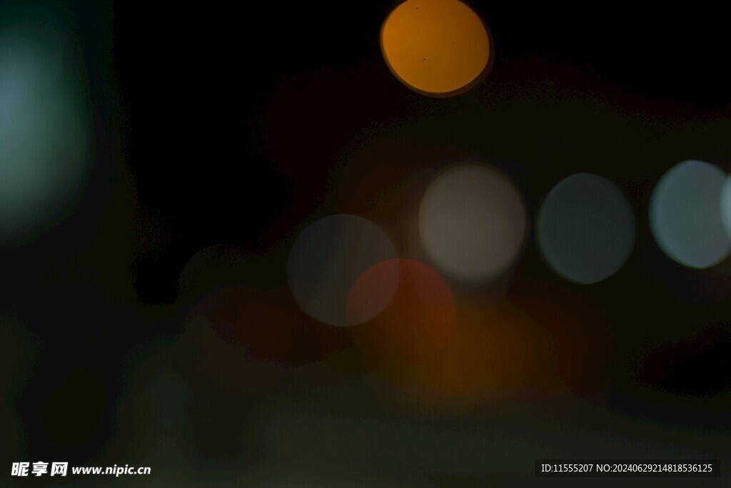 多彩光韵光斑夜空背景