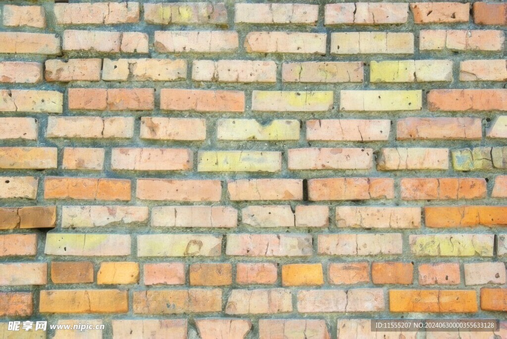 多色砖墙背景纹理花纹素材