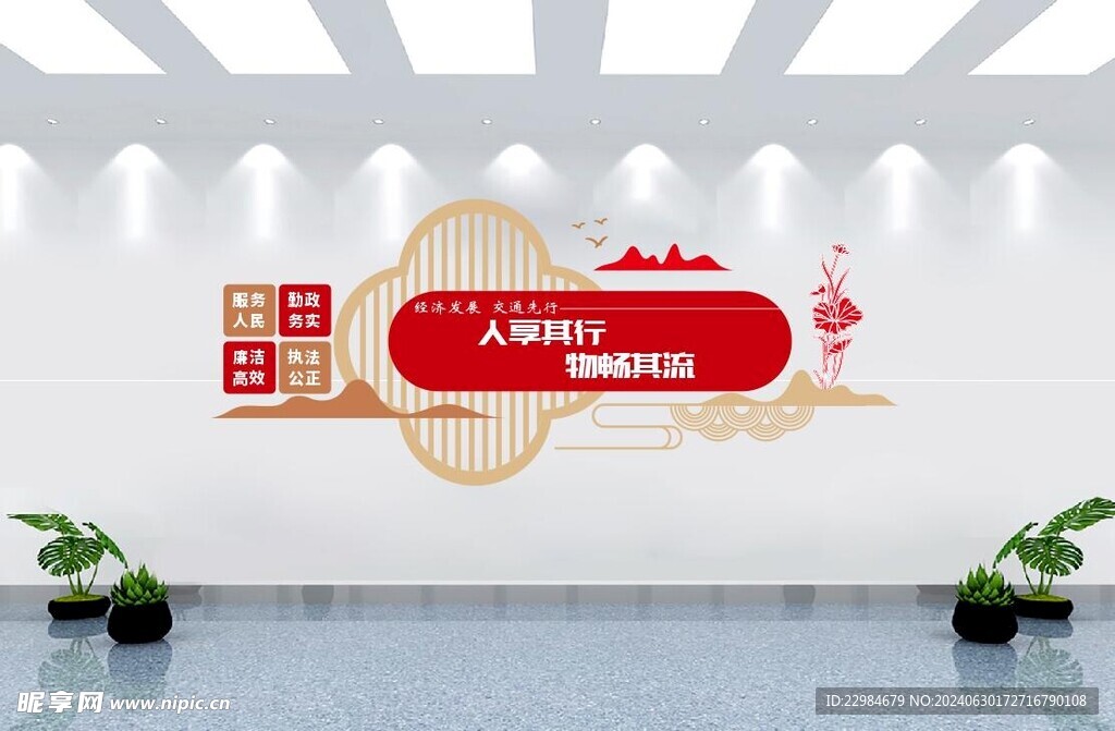 交通运输形象墙