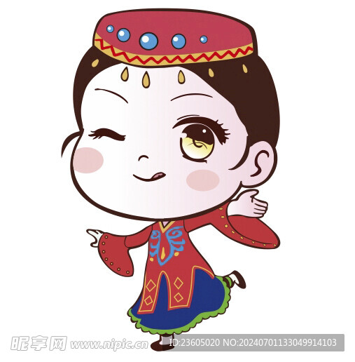 民族卡通人图片