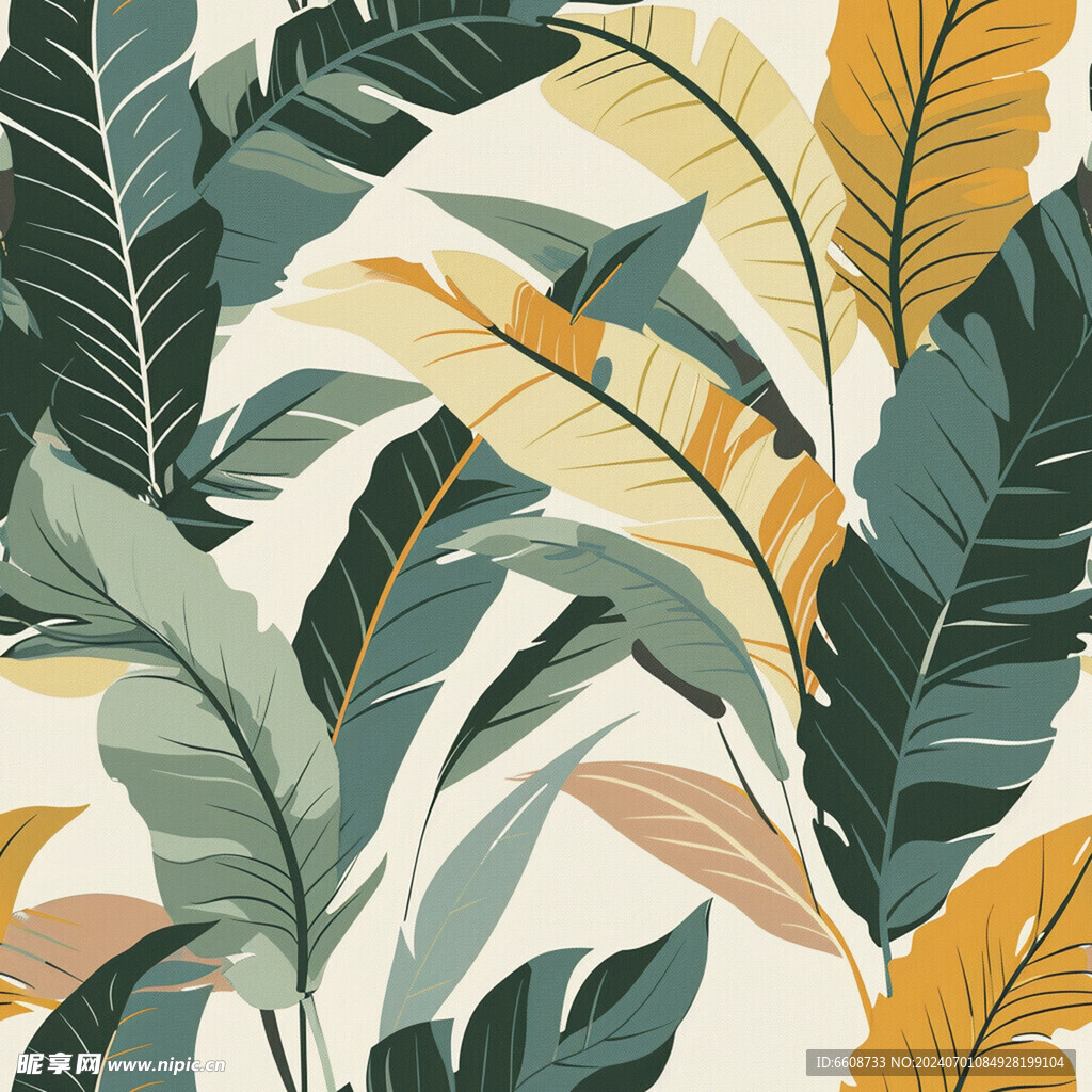 树叶叶子背景图案