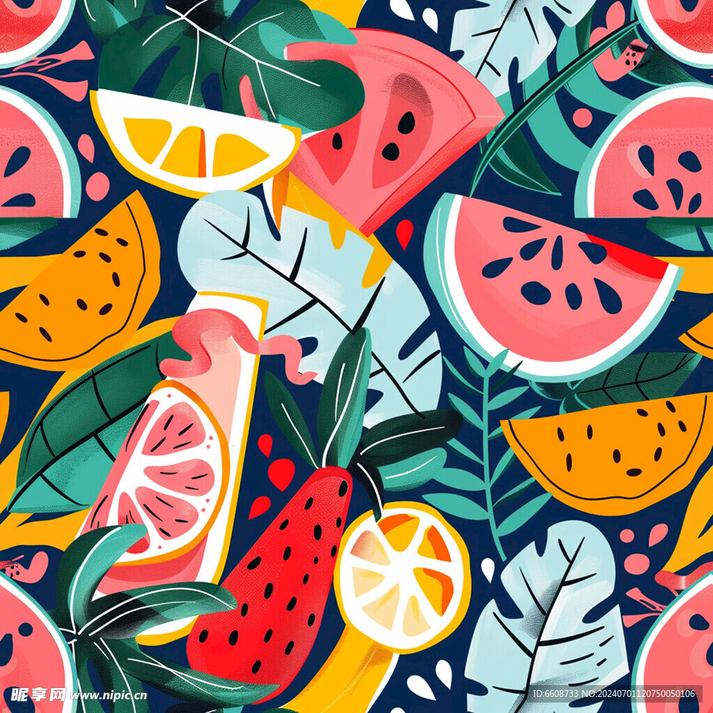 水果图案背景水果壁纸
