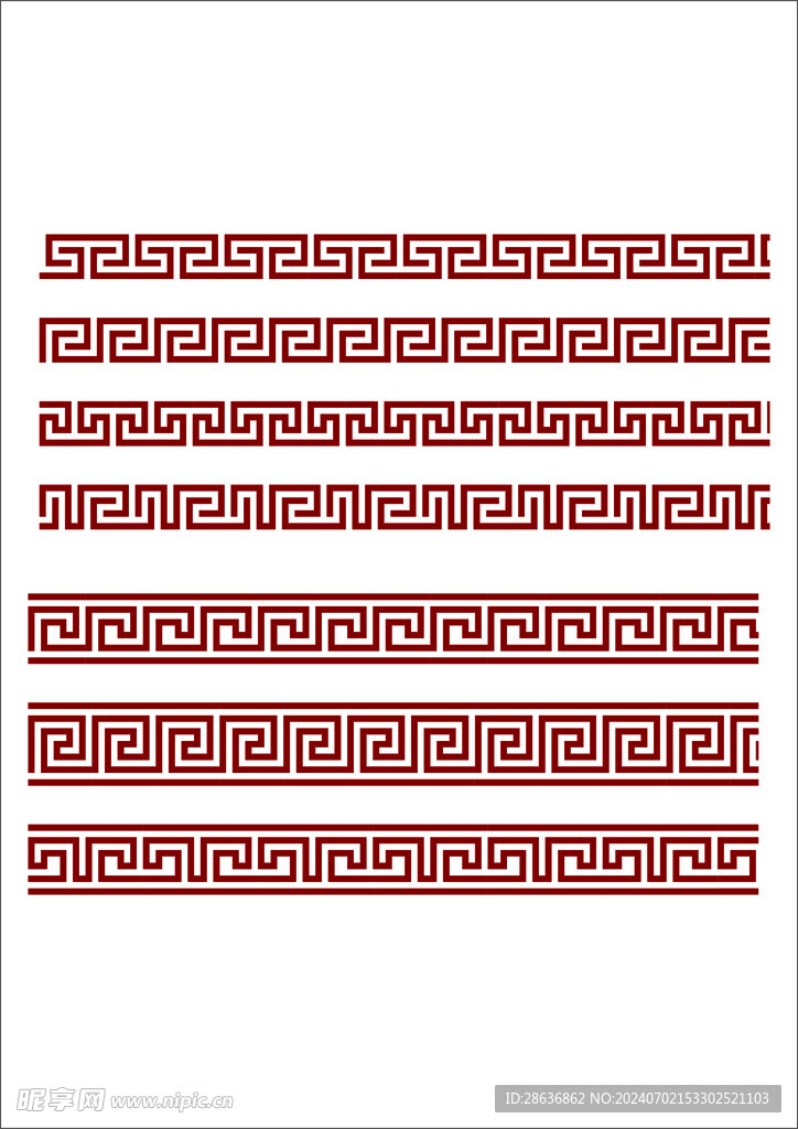 中式元素边框花纹