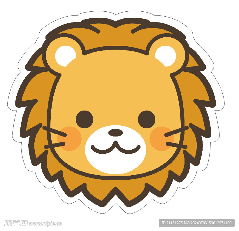 卡通小狮子头