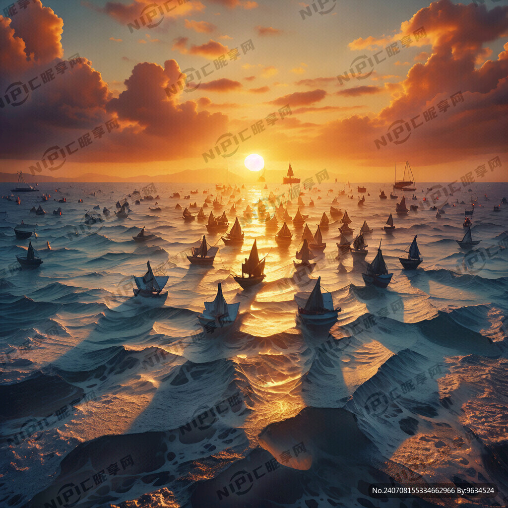 在海上 朝阳升起8