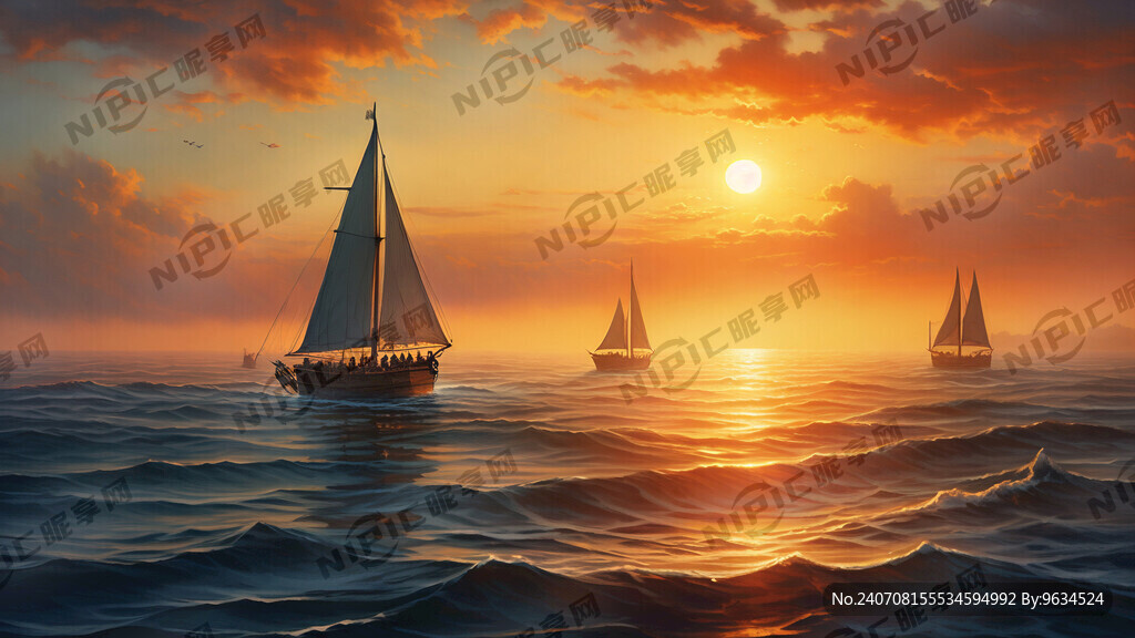 在海上 朝阳升起8