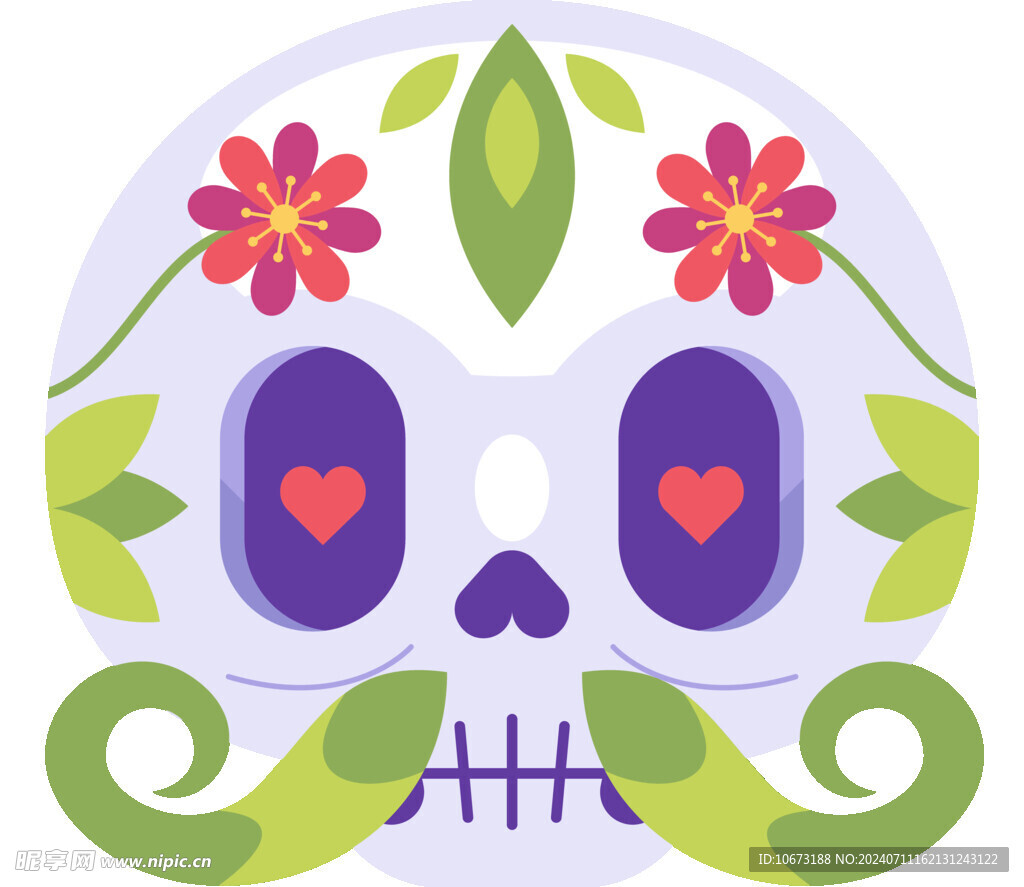 卡通骷髅高清图片