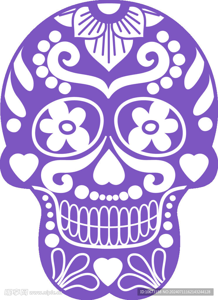 卡通骷髅高清图片