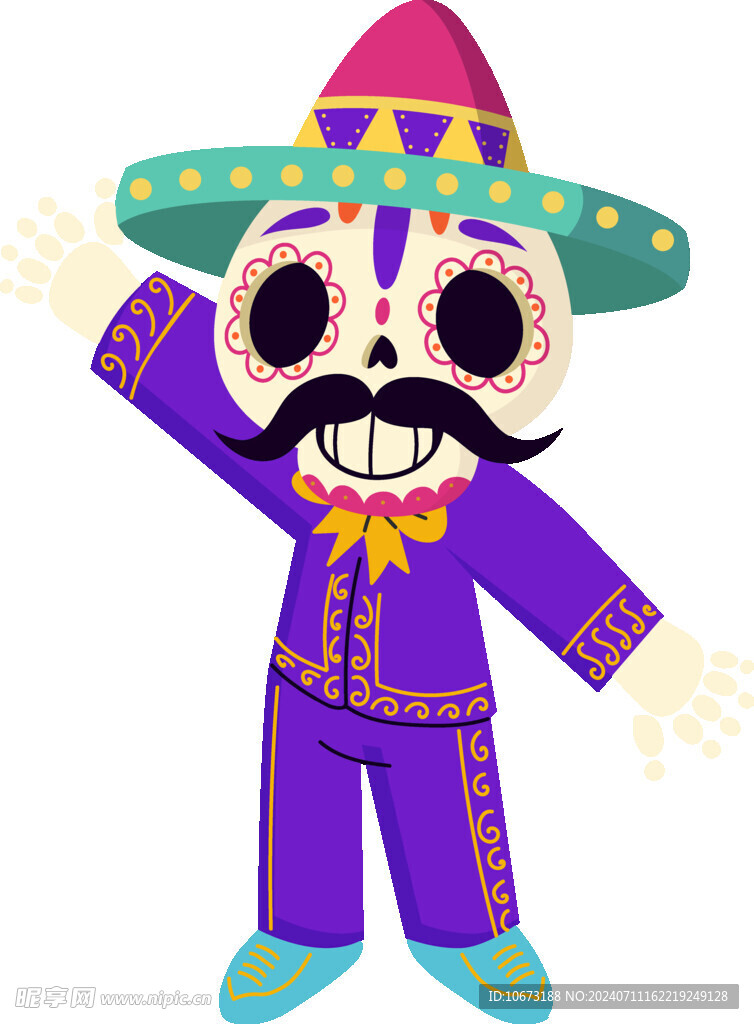 卡通骷髅高清图片