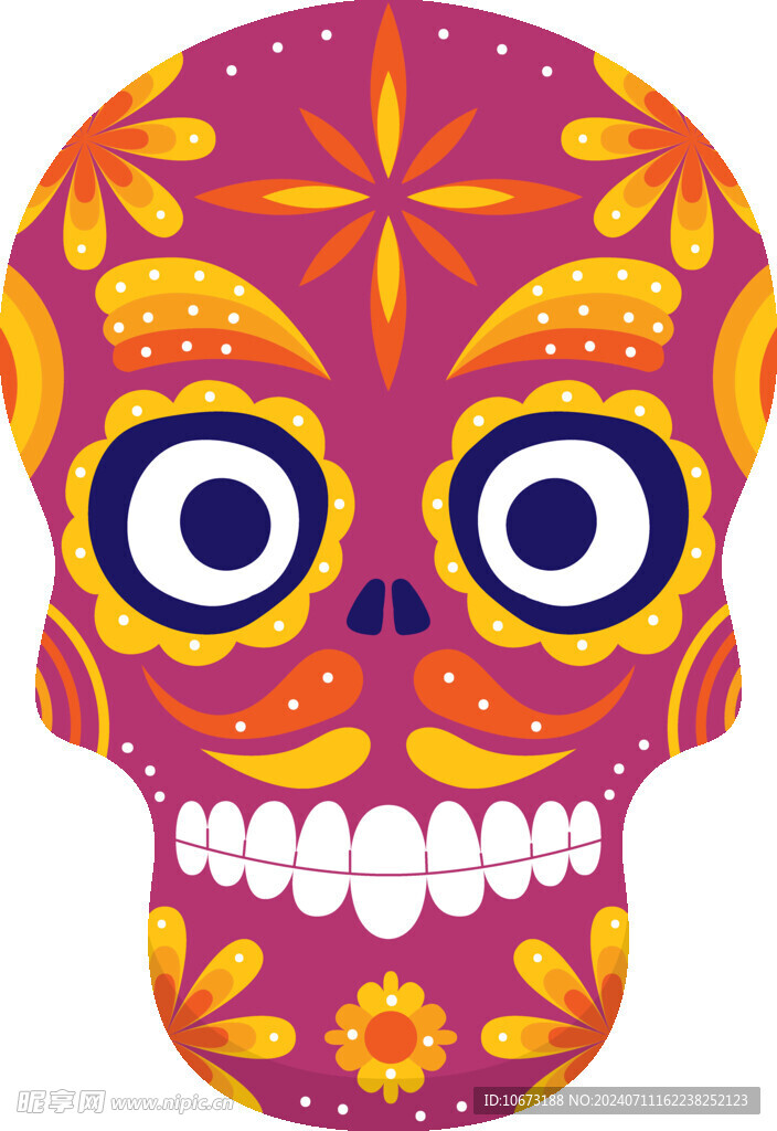 卡通骷髅高清图片