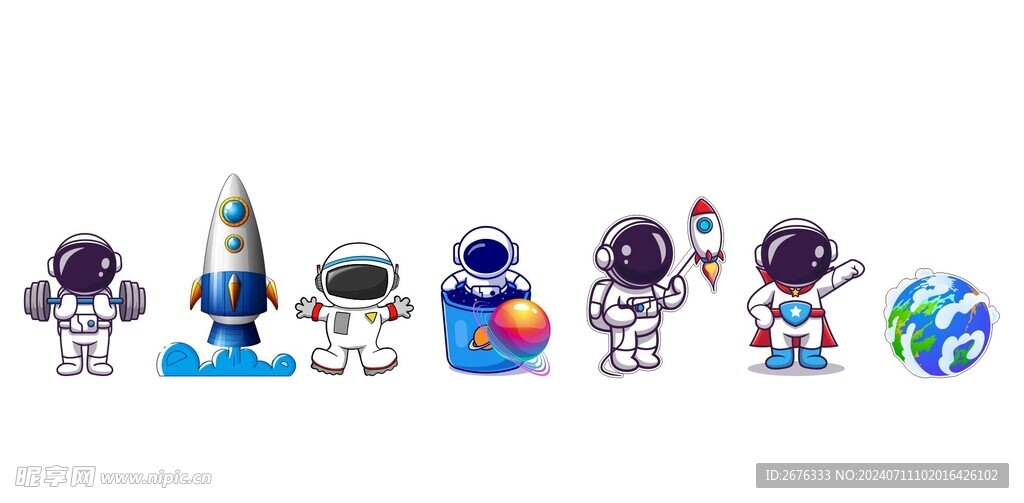 卡通宇航员图片