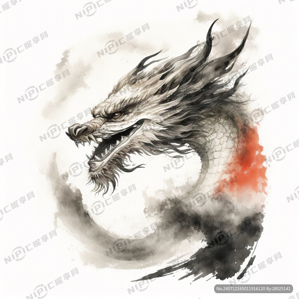 龙 水墨