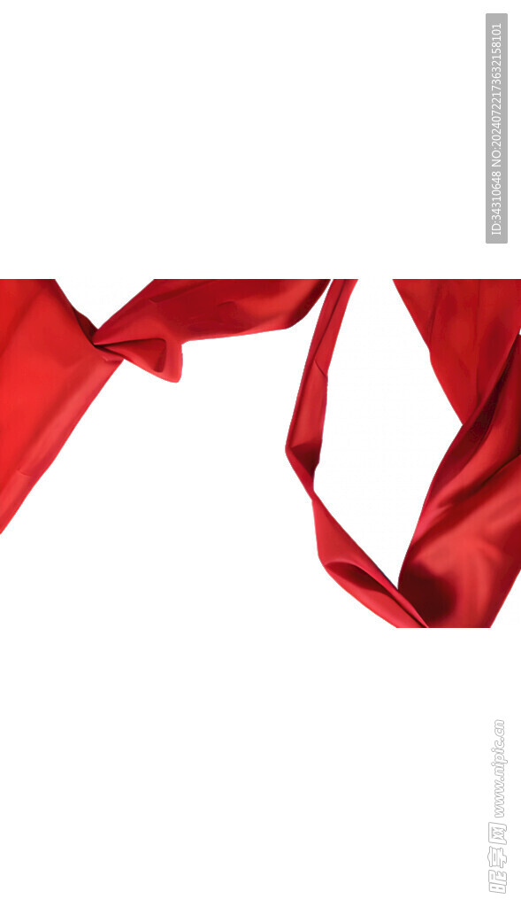 红色布料红布绸缎彩旗飘扬飞扬 