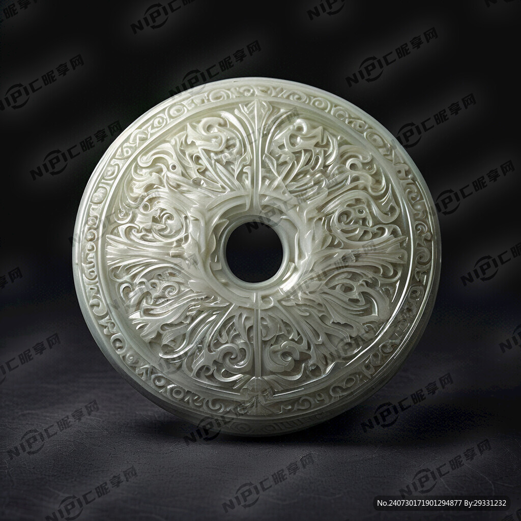 一块玉璧 传统纹路 可传家的