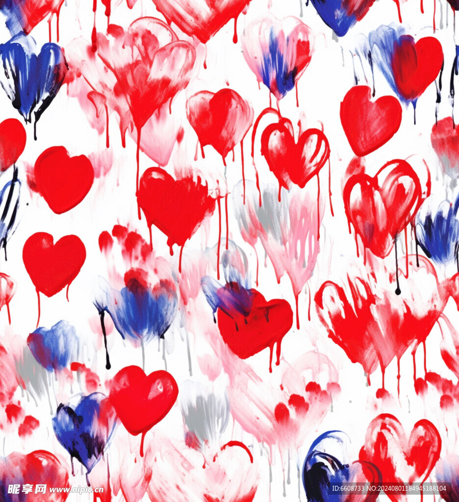 心形红心爱情背景素材