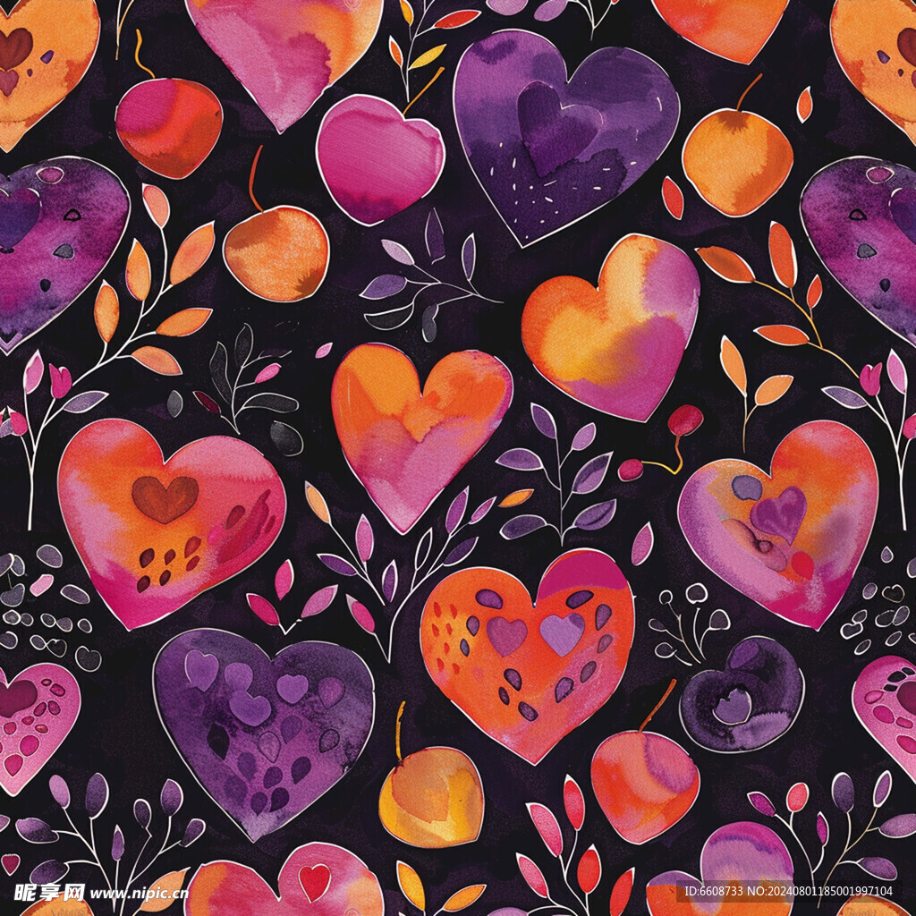 心形红心爱情背景素材