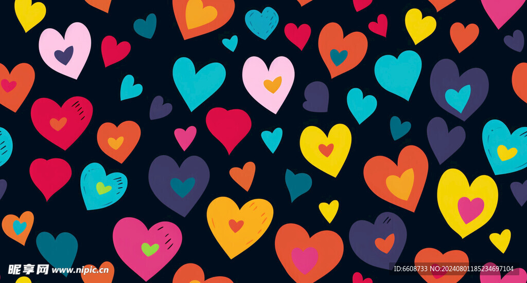 心形红心爱情背景素材