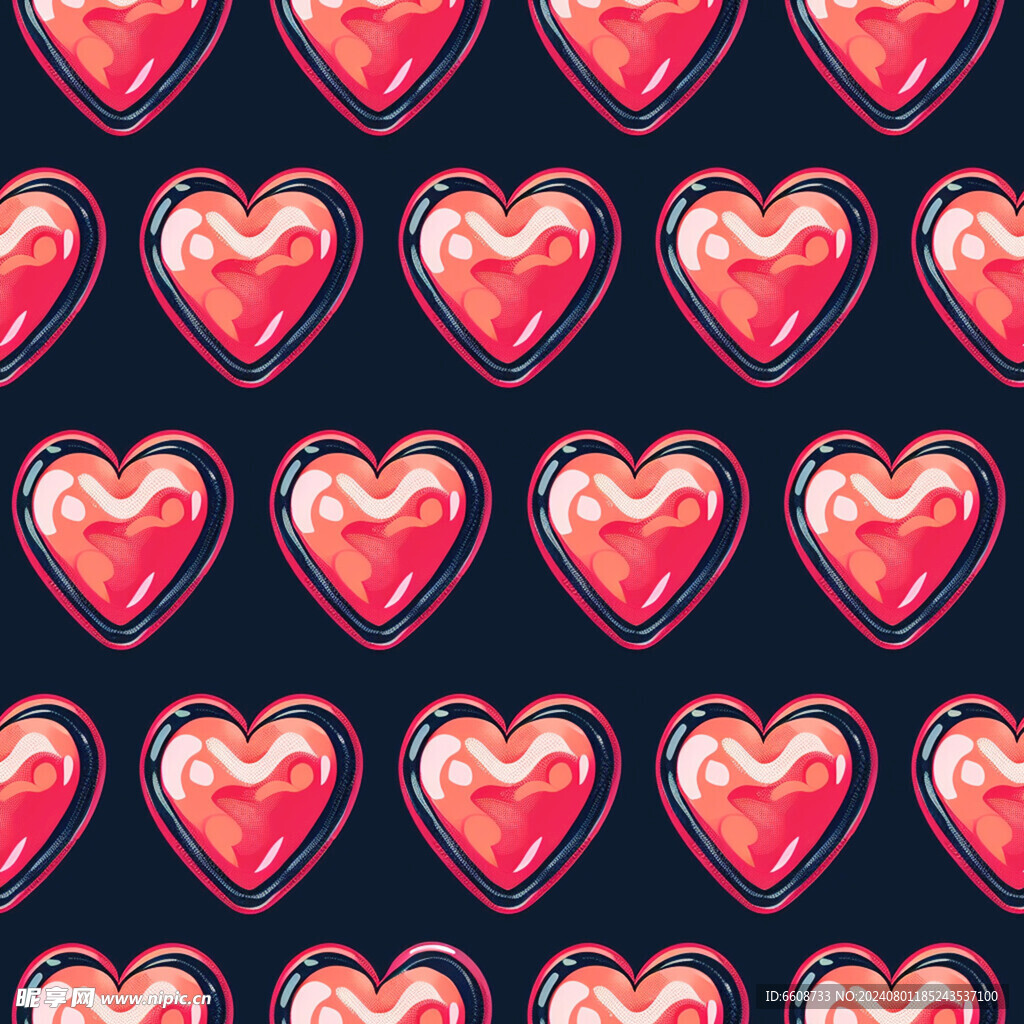 心形红心爱情背景素材